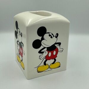 Vintage Mickey Mouse Tissue Box Cover Dispenser Plastic Sears Classic Disney